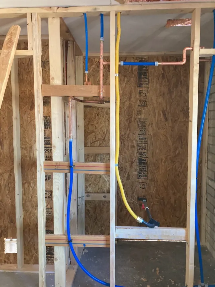 Interior rough-in work